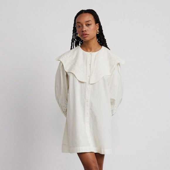 Damson Madder Mimi mini dress off-white Broderick NWT - Picture 2 of 9